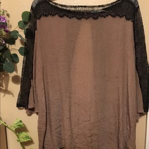 Open back lace blouse