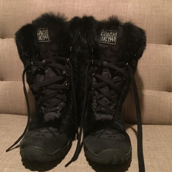 Coach Boots with fur tops