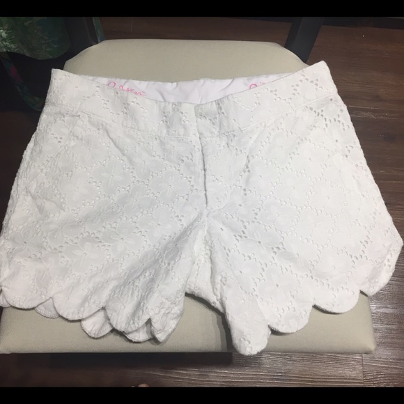 White Buttercup Lilly Pulitzer Shorts