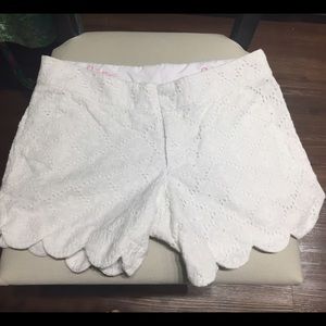 White Buttercup Lilly Pulitzer Shorts