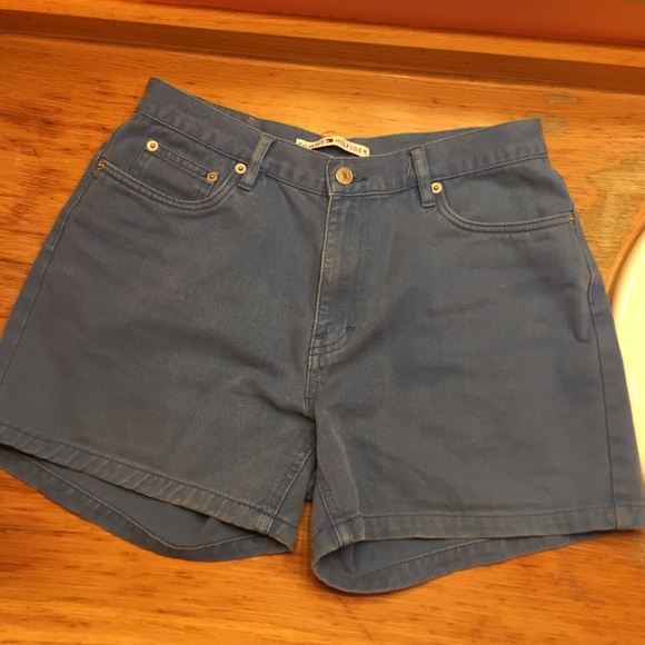 Blue Denim Tommy Hilfiger Women's shorts size 8