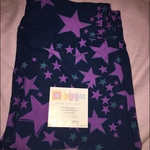 BNWT Star LulaRoe TC Leggings 💜💙