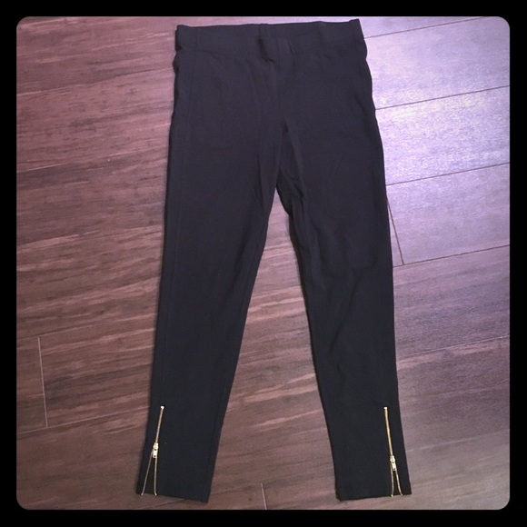 J Crew Medium black cotton leggings