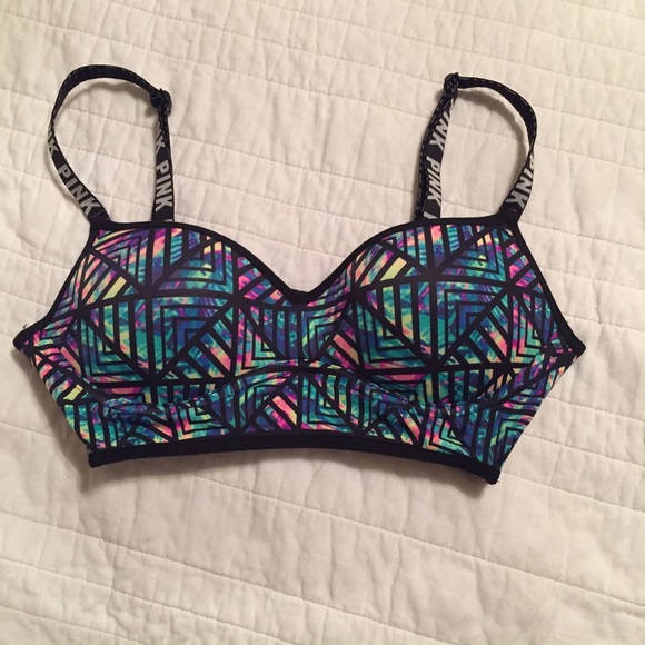 multicolored Pink (victoria's secret) bralette