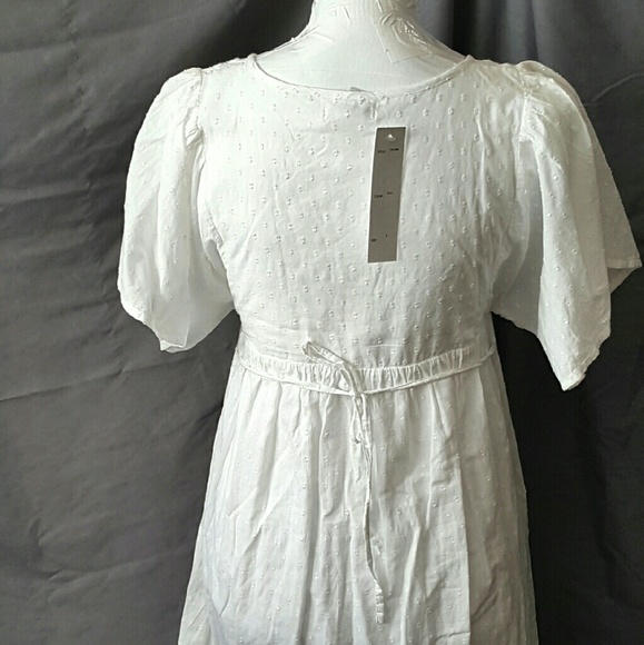 BNWT Woman's Small White Eyelet Dress...by Pinky - Picture 3 of 3