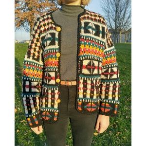 Awesome colorful vintage sweater