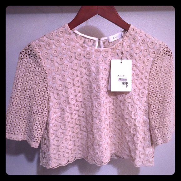 ALC new with tags eyelet crop top