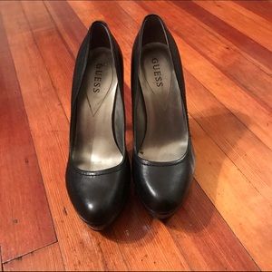 Guess black high heels