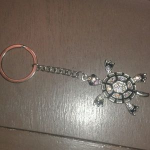 Faux gem Turtle keychain