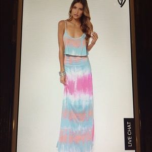 Tie Dye Maxi Dress - Large