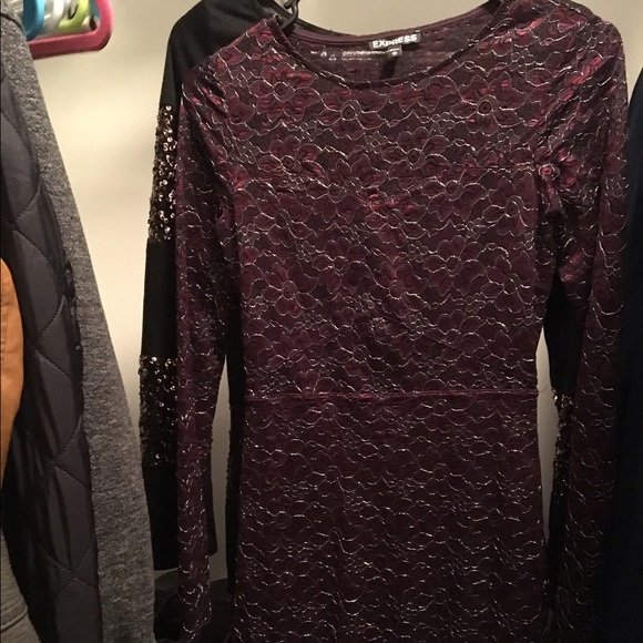 Long sleeve mini dress