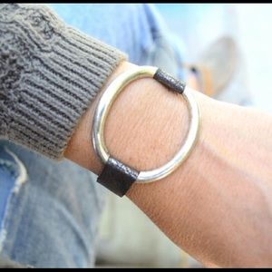 Faux leather bracelet