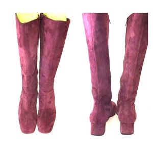 Sold 🎉🎊🎉Banana Republic 8.5 Burgundy Suede Boot