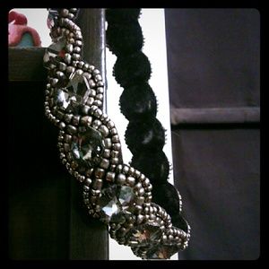 Silver "pink pewter" headband