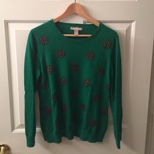 Banana Republic polka dot sweater size XL