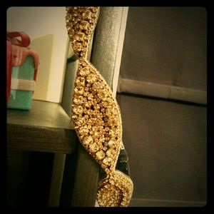 Gold "pink pewter " headband
