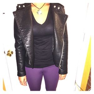 Leather jacket. Only worn once!
