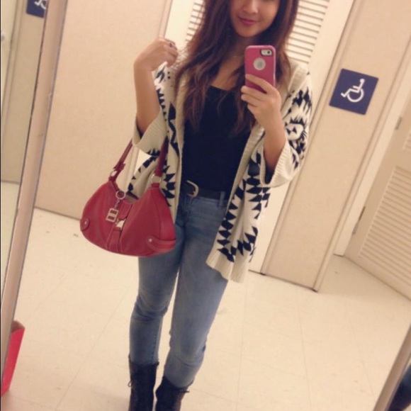 Forever 21 tribal print cardigan