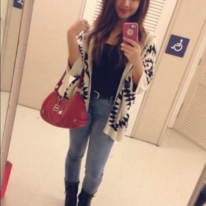 Forever 21 tribal print cardigan