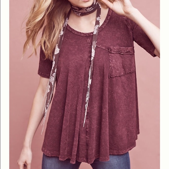 Wine Waterfall Swing Tee