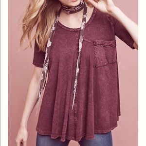 Wine Waterfall Swing Tee