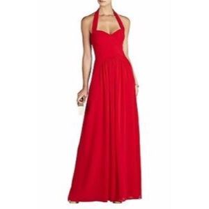 Red BCBG dress