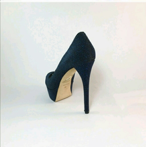 Brian Atwood Sparkle Peeptoe Pumps Bambola - Picture 4 of 4