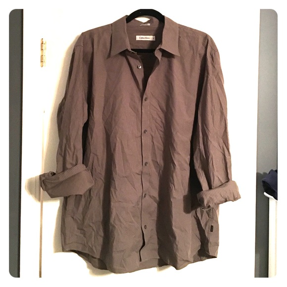 Calvin Klein Other - Men's Calvin Klein brown button up