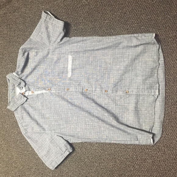 Five Four blue/grey short sleeve button up XL