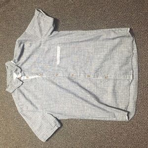 Five Four blue/grey short sleeve button up XL