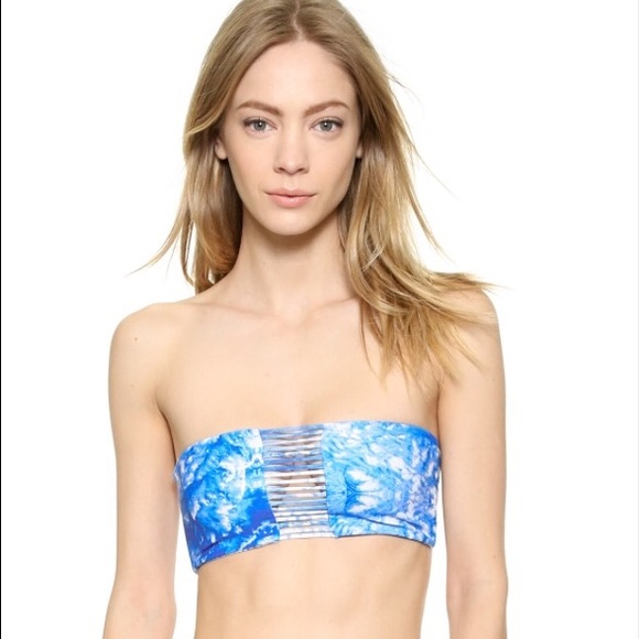 Mikoh designer blue tie dye bikini top!