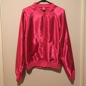 American Apparel Satin Bomber Jacket