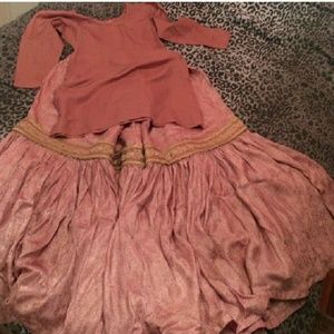 Silk and banarsi gharara.