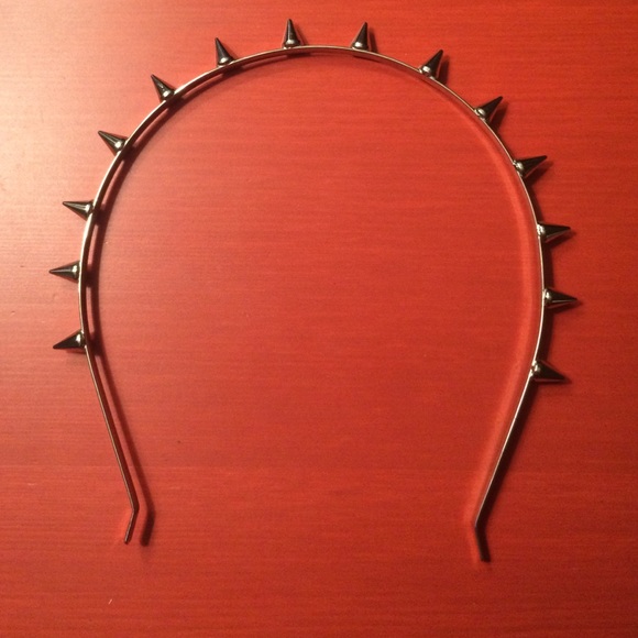 BCBG Silver Spike Headband NWOT