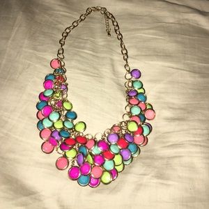 Beaded bib necklace