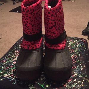 Pink Leopard Rain Boots