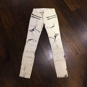 Zara White Slim Jeans