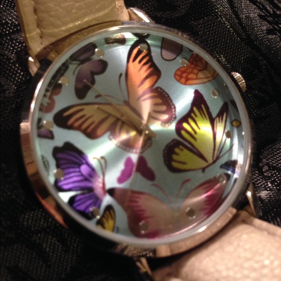 Never give up!  "Free to Fly" Butterfly watch-NEW