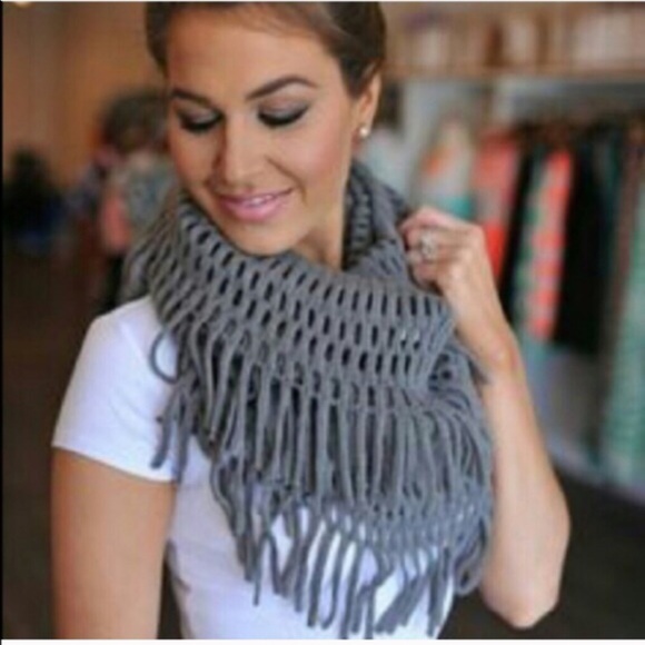 Fall Fringe Scarf ⭐️️ 2 Taupe Available $8 - Picture 2 of 4