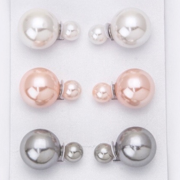 Pearl Back Earrings Assortment - Picture 3 of 6