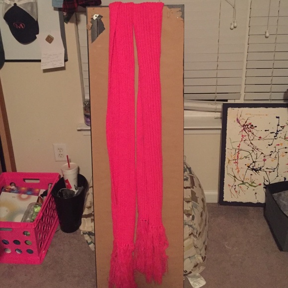 Long Pink Scarf