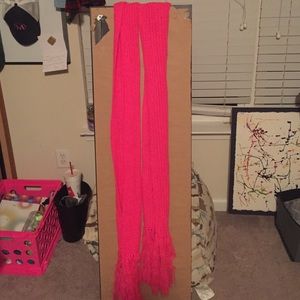 Long Pink Scarf
