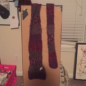 Purple and Gray Scarf