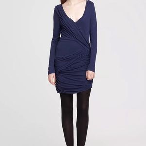Bcbg pacific Terry drape blue dress