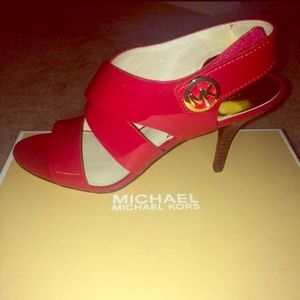 Red patent leather Michael Kors Shoes