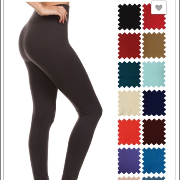 Essential Brown  Fleece Lined leggings - Picture 3 of 3