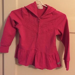 Girls pink hoodie