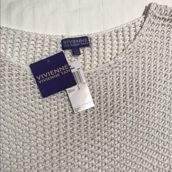 Vivienne Tam NWT Gorgeous crocheted white blouse S - Picture 6 of 6