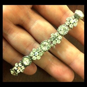 SALE: Vintage glam inspired rhinestone bracelet