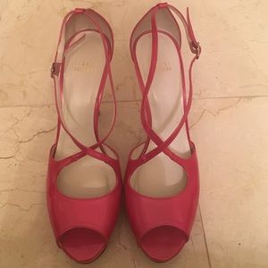Stuart Weitzman hot pink heels
